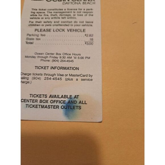 1990 Daytona Press Ticket + Parking Twin 125s NASCAR Feb 15 Vintage Set - Picture 7 of 8